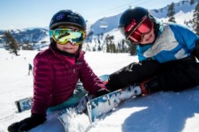 Little skiers at Squaw Valley
