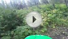 Mountain Biker Almost Hits Bear - CRAZY GOPRO FOOTAGE