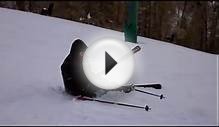Ski Crash at Bear Mountain in Big Bear California
